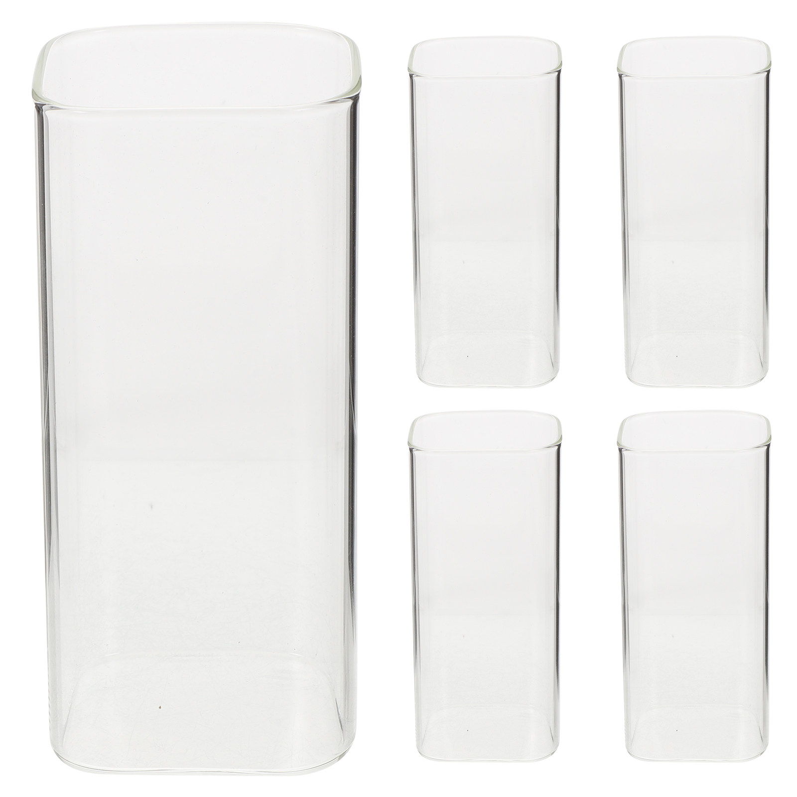Home Bar Set - مجموعة من 5 أكواب زجاجية فاخرة