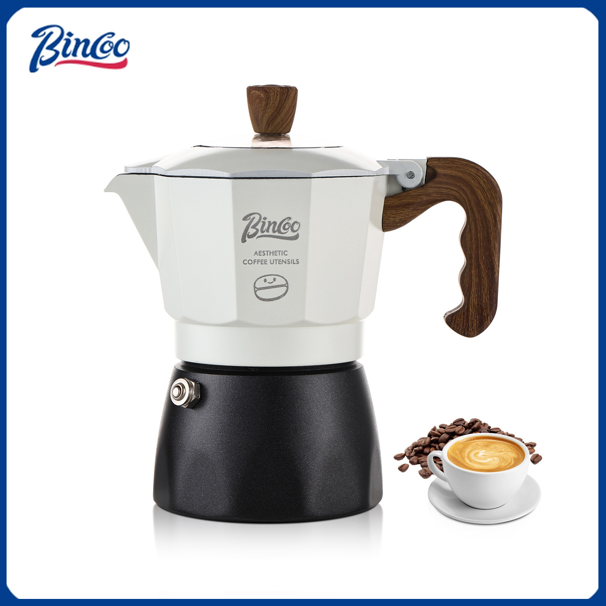 Home Barista - بينكو وعاء موكا بفتحتين، ماكينة قهوة