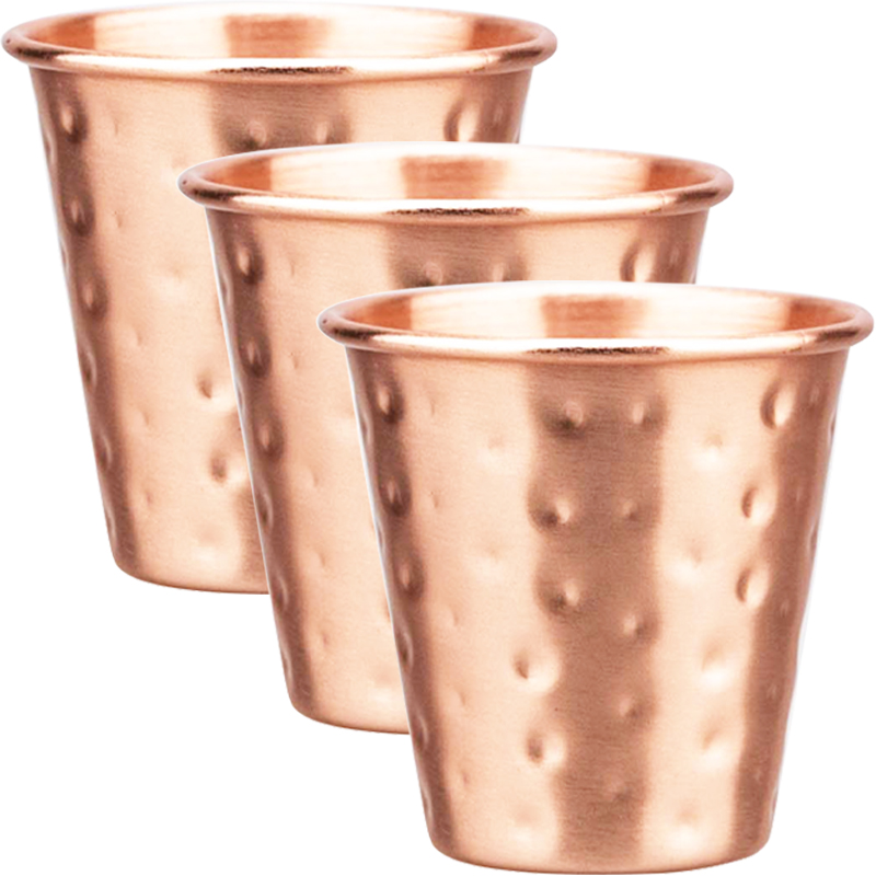 Mule Copper Mug - 3/4 قطع جديدة من أكواب النحاس
