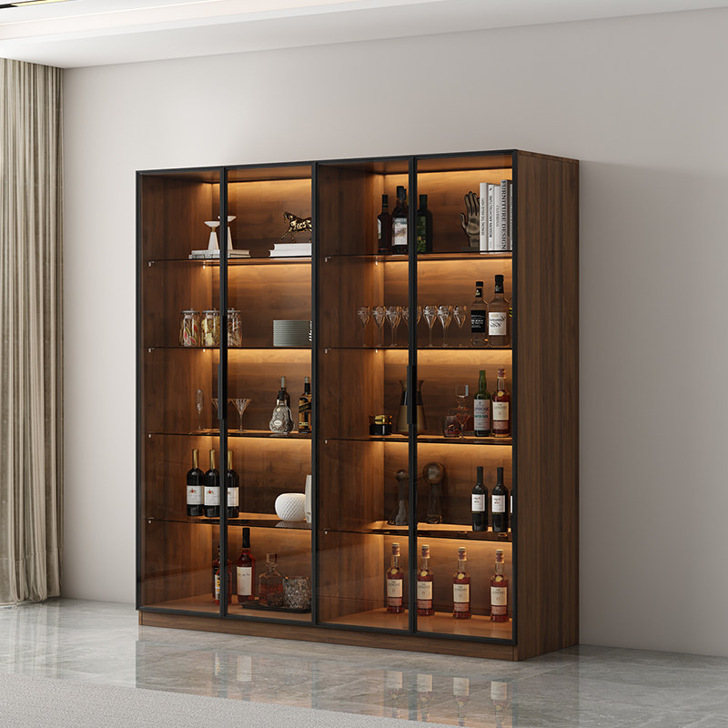 Home Bar Shelves - خزانة بار عصرية بتصميم أنيق، رفوف