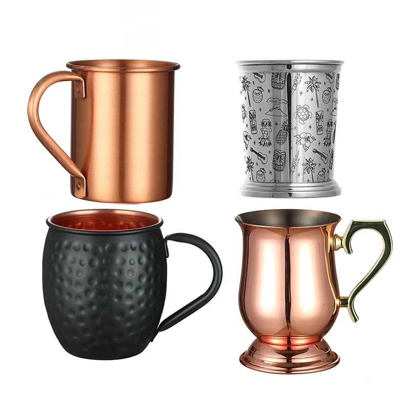 Mule Copper Mug - مطروق النحاس مطلي الفولاذ المقاوم للصدأ