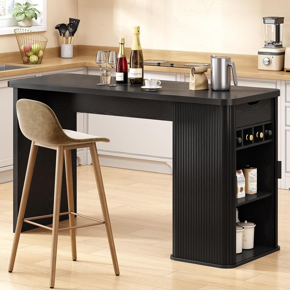 Home Bar And Counter - طاولة جزيرة مطبخ بطول 59 بوصة