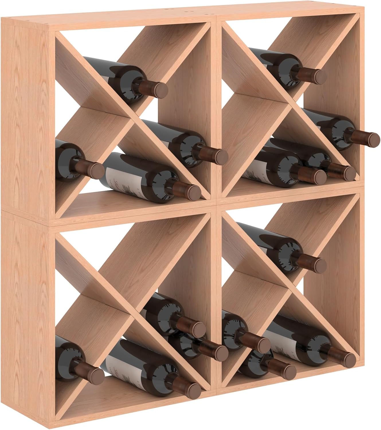 Home Bar Shelves - رف نبيذ بسعة 96 زجاجة، وحدة