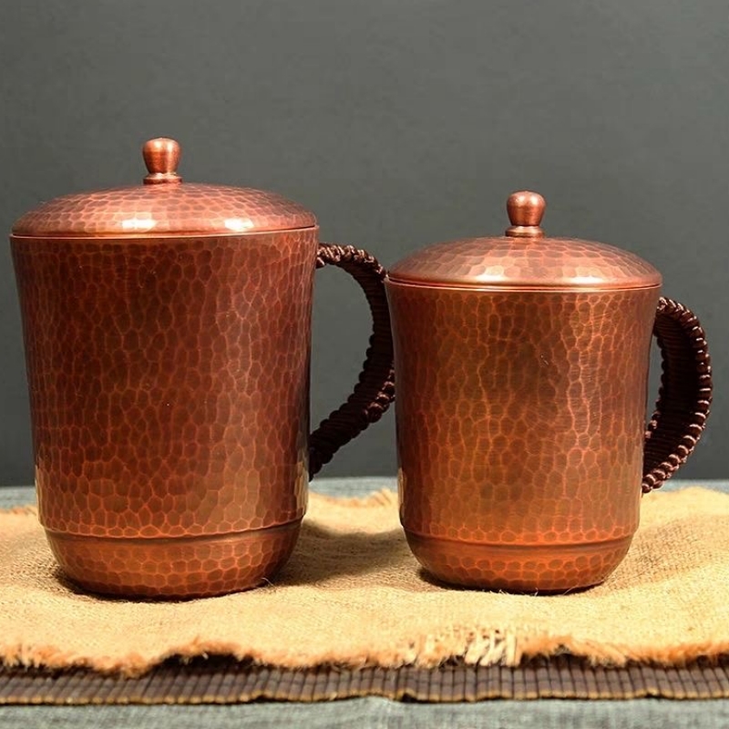 Mule Copper Mug - فنجان قهوة عتيق من النحاس النقي،