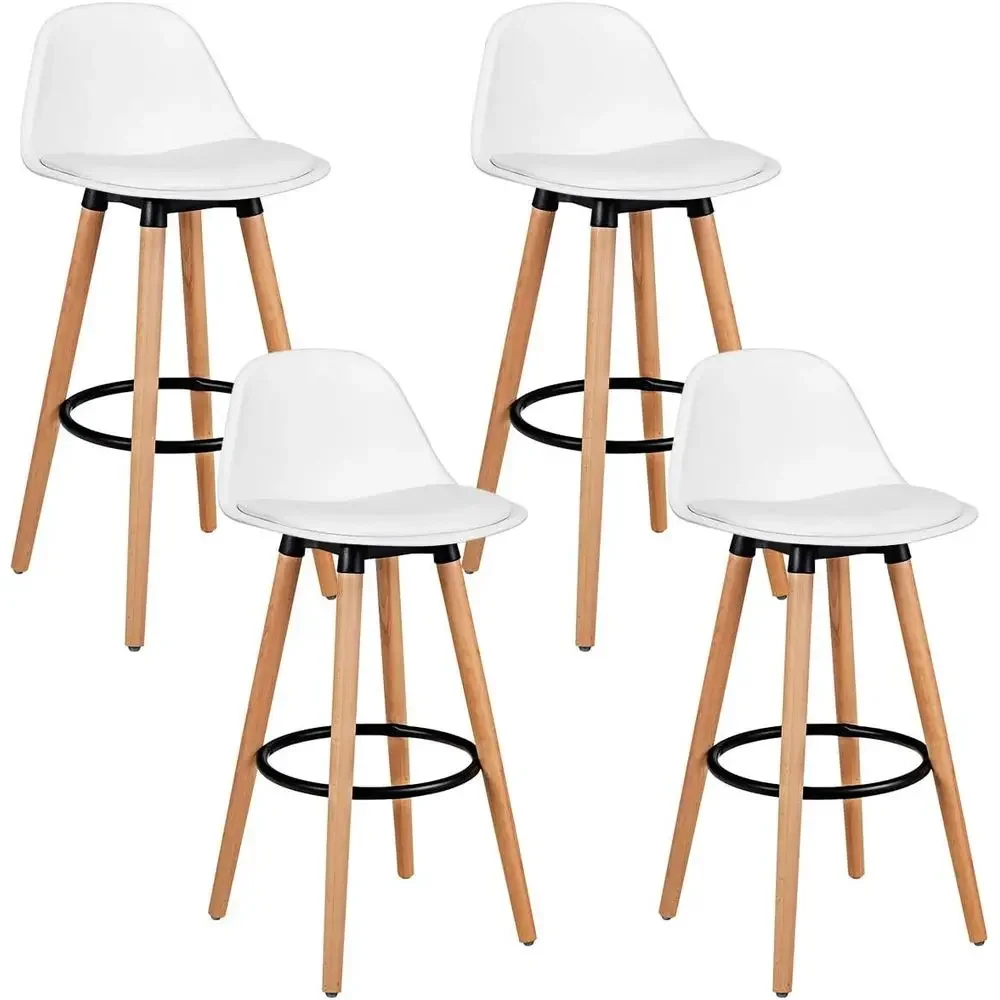 مجموعة من 4 كراسي بار بمقاعد م - مراجعة Home Bar Stools وسعره