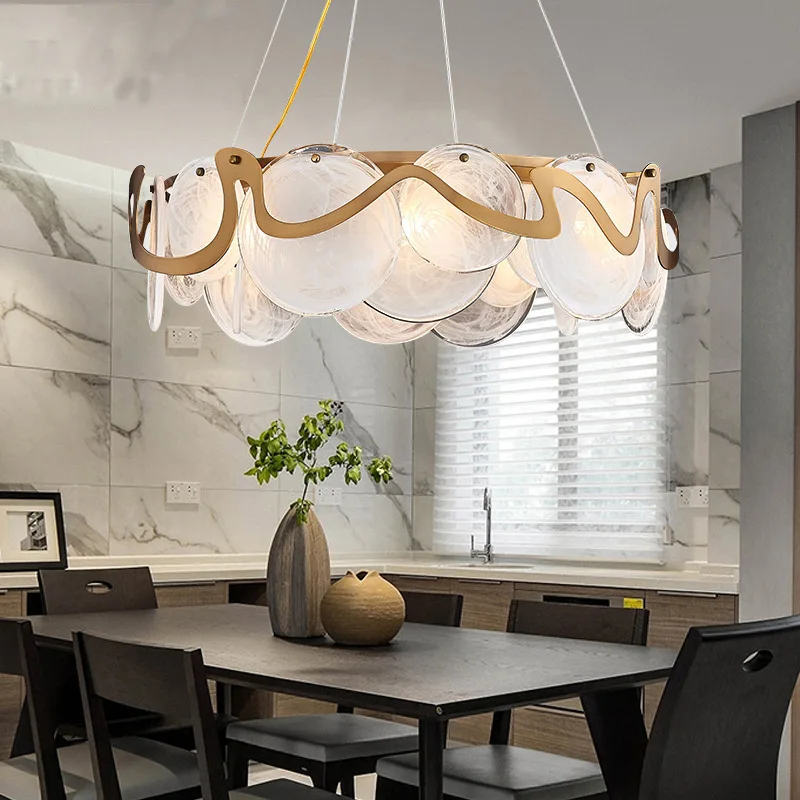 مصباح معلق زجاجي LED فاخر وعصر - مراجعة Home Bar And Counter وسعره
