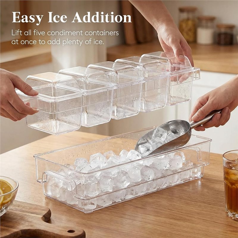 AB46 - لمستلزمات البار، حاويات - مراجعة Garnish Tray Set وسعره