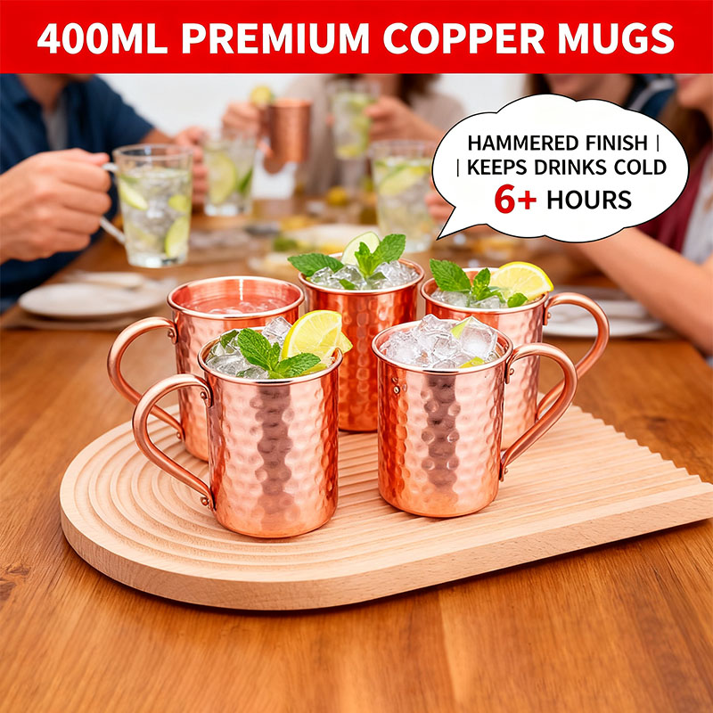 أكواب نحاسية جديدة 100%، أكواب - مراجعة Mule Copper Mug وسعره