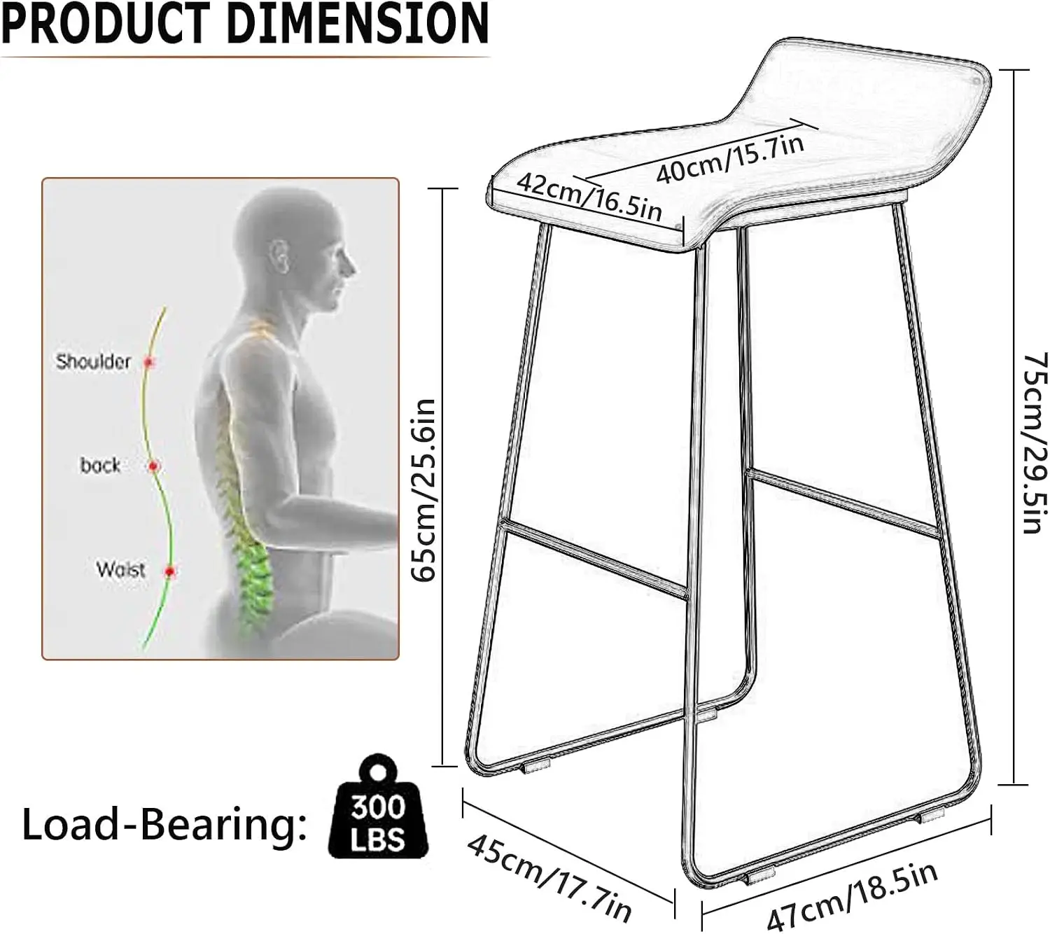 كراسي بار صناعية من الجلد الصن - مراجعة Home Bar Stools وسعره