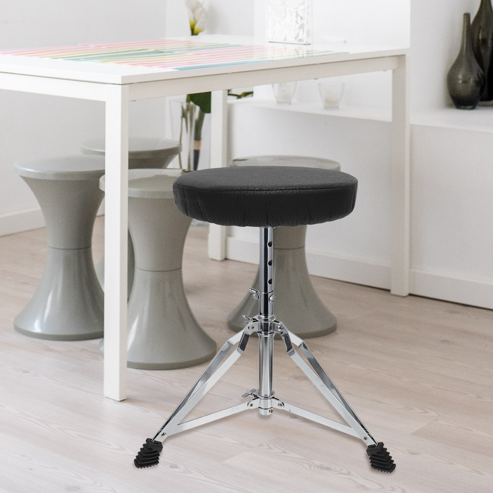 غطاء مقعد دائري أسود مرن وسميك - مراجعة Home Bar Stools وسعره