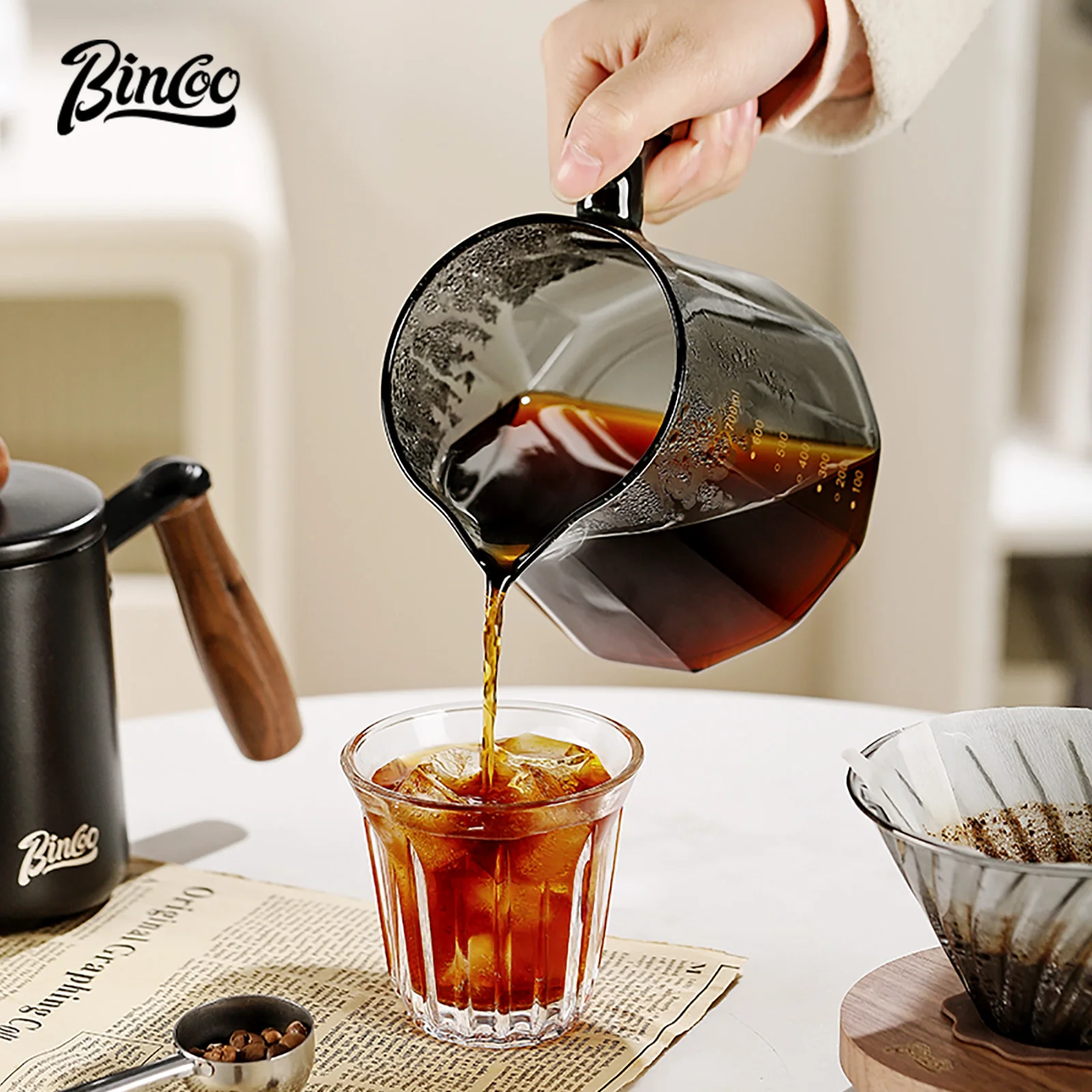 Bincoo 800 مللي باريستا صب فوق - مراجعة Home Barista وسعره