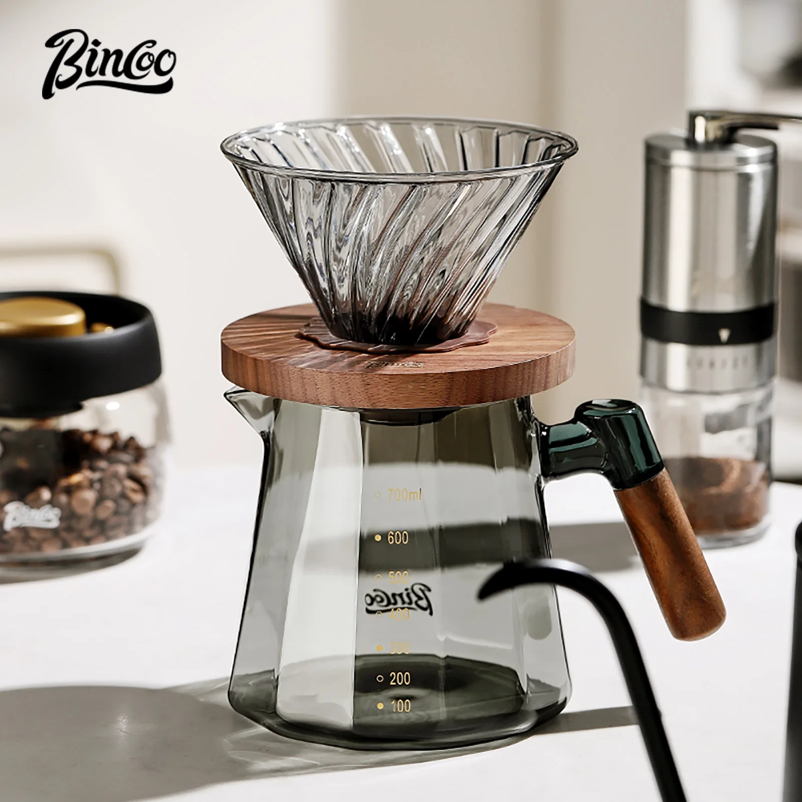 Bincoo 800 مللي باريستا صب فوق - مراجعة Home Barista وسعره